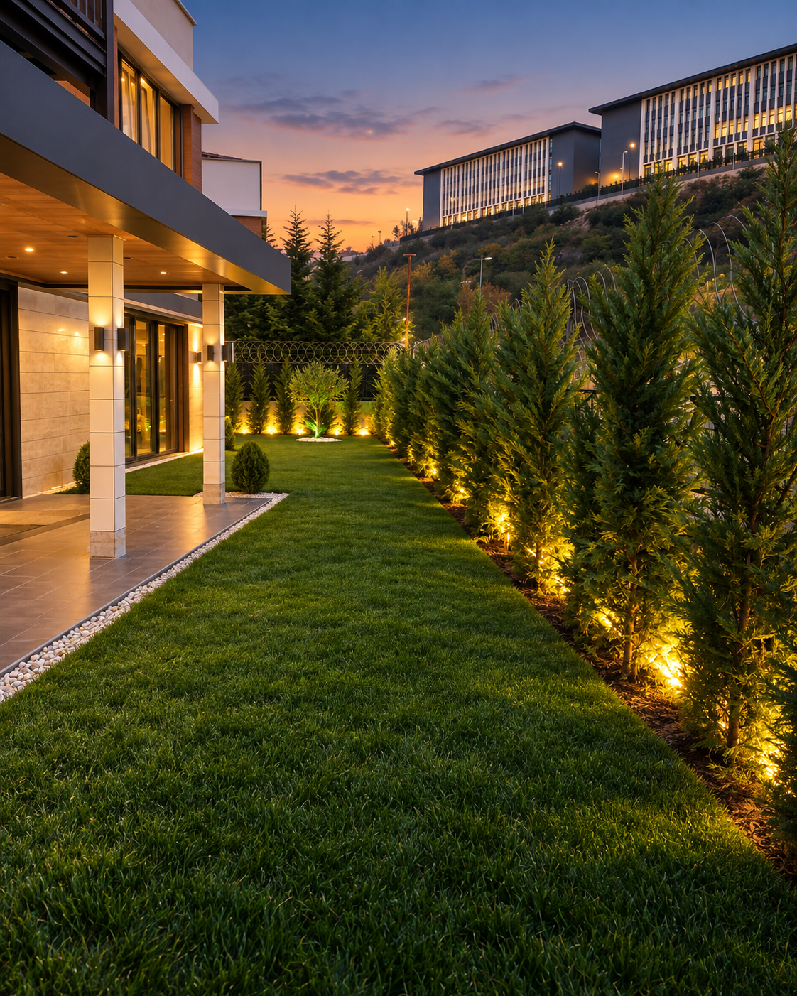 Bahçeşehir Konakları villa peyzaj, pergola ve bahçe düzenleme uygulaması - 4